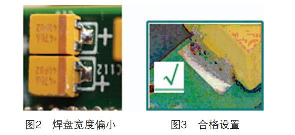 焊盤寬度偏小