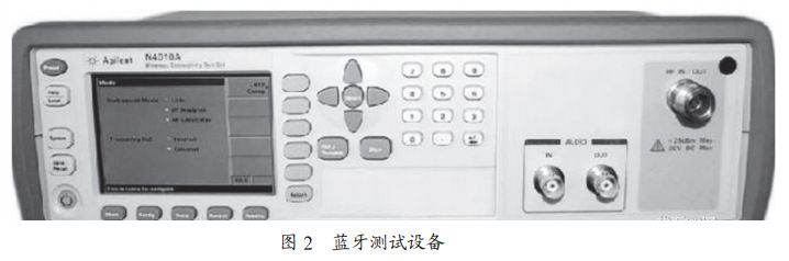 圖2 藍(lán)牙測試設(shè)備