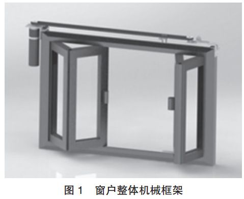 圖 1　智能窗戶整體機(jī)械框架